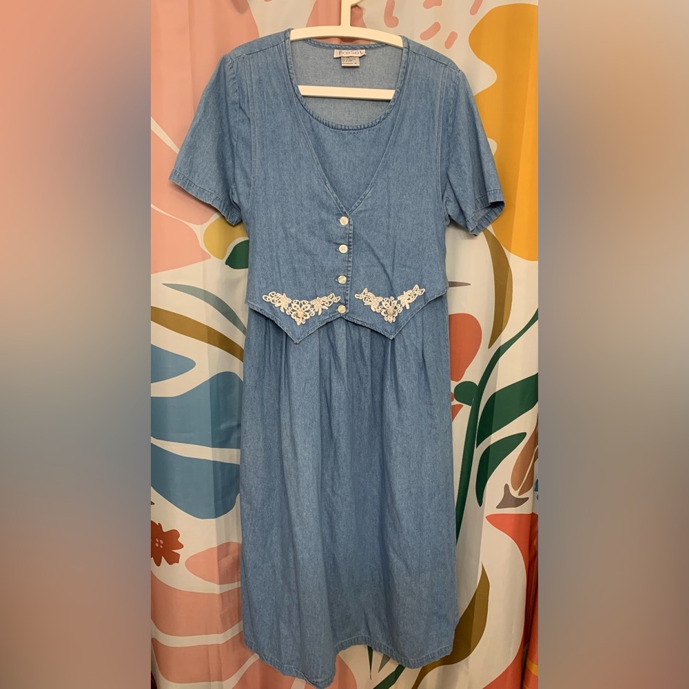 Vintage denim dress